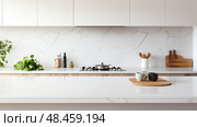 laminate kitchen countertops ai generated. Стоковое AI-изображение, AI-художник Vectorwin / Фотобанк Лори