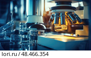 pipette chemistry lab equipment ai generated. Стоковое AI-изображение, AI-художник Vectorwin / Фотобанк Лори