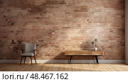 urban light brown brick wall ai generated. Стоковое AI-изображение, AI-художник Vectorwin / Фотобанк Лори
