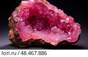 quartz pink crystals ai generated. Стоковое AI-изображение, AI-художник Vectorwin / Фотобанк Лори