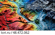 elevation topography data ai generated. Стоковое AI-изображение, AI-художник Vectorwin / Фотобанк Лори