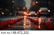 brake red stoplight ai generated. Стоковое AI-изображение, AI-художник Vectorwin / Фотобанк Лори