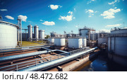 purification industrial water treatment ai generated. Стоковое AI-изображение, AI-художник Vectorwin / Фотобанк Лори