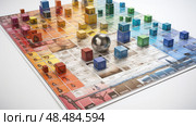 structure periodic table 3d ai generated. Стоковое AI-изображение, AI-художник Vectorwin / Фотобанк Лори