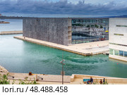 MARSEILLE, FRANCE - 10 Nov 2018 - Museum of European and Mediterranean Civilisations. Редакционное фото, фотограф Сергей Богомяко / Фотобанк Лори