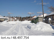 Город Заводоуковск Тюменской области. Городская улица (2018 год). Стоковое фото, фотограф Александр Тараканов / Фотобанк Лори
