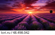 suncontrast purple and green ai generated. Стоковое AI-изображение, AI-художник Vectorwin / Фотобанк Лори