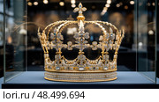 artifact gold crowns ai generated. Стоковое AI-изображение, AI-художник Vectorwin / Фотобанк Лори