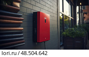 commercial tankless hot water heater ai generated. Стоковое AI-изображение, AI-художник Vectorwin / Фотобанк Лори