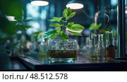 test laboratory plant ai generated. Стоковое AI-изображение, AI-художник Vectorwin / Фотобанк Лори