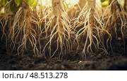 potassium plant root nutrients ai generated. Стоковое AI-изображение, AI-художник Vectorwin / Фотобанк Лори