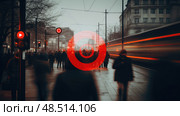 caution red circle line through it ai generated. Стоковое AI-изображение, AI-художник Vectorwin / Фотобанк Лори