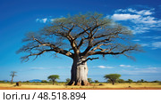 mahogany africa trees ai generated. Стоковое AI-изображение, AI-художник Vectorwin / Фотобанк Лори