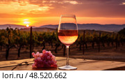 pinot white wine top ai generated. Стоковое AI-изображение, AI-художник Vectorwin / Фотобанк Лори