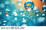 effervescence water bubles ai generated. Стоковое AI-изображение, AI-художник Vectorwin / Фотобанк Лори