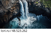 plunge water top view ai generated. Стоковое AI-изображение, AI-художник Vectorwin / Фотобанк Лори