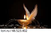 spirit pentecost fire ai generated. Стоковое AI-изображение, AI-художник Vectorwin / Фотобанк Лори