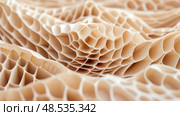Cellular Paper Abstract: A Honeycomb Structure for Packaging and Craft Projects. Стоковое AI-изображение, AI-художник Данила Большаков / Фотобанк Лори