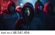 defiance black criminal ai generated. Стоковое AI-изображение, AI-художник Vectorwin / Фотобанк Лори
