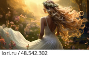 eostre goddess of springtime ai generated. Стоковое AI-изображение, AI-художник Vectorwin / Фотобанк Лори