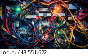 hdmi computer cable ai generated. Стоковое AI-изображение, AI-художник Vectorwin / Фотобанк Лори
