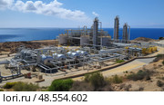 osmosis desalination plant ai generated. Стоковое AI-изображение, AI-художник Vectorwin / Фотобанк Лори