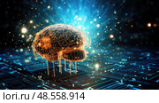 cloudcomputing data technology ai generated. Стоковое AI-изображение, AI-художник Vectorwin / Фотобанк Лори
