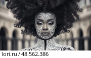 exfoliation black woman skin care ai generated. Стоковое AI-изображение, AI-художник Vectorwin / Фотобанк Лори