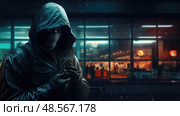 infiltration data robber ai generated. Стоковое AI-изображение, AI-художник Vectorwin / Фотобанк Лори