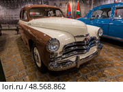 ГАЗ-М20 "Победа". Выпускался в Советском Союзе с 1946 по 1958 год. Музей техники Вадима Задорожного. (2020 год). Редакционное фото, фотограф Наталья Волкова / Фотобанк Лори