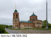 Богословская церковь, село Тимошкино, Рязанская область. Редакционное фото, фотограф Ирина Яровая / Фотобанк Лори