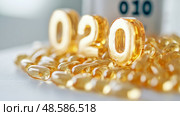 Omega 3: A nutritional supplements concept, health benefits. Стоковое AI-изображение, AI-художник Данила Большаков / Фотобанк Лори
