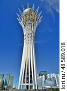 Bayterek Tower in Astana. symbol of Kazakhstan (2011 год). Редакционное фото, фотограф Александр Карпенко / Фотобанк Лори