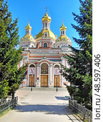 Крестовоздвиженский казачий собор. Лиговский проспект. Санкт-Петербург. Стоковое фото, фотограф Ирина Борсученко / Фотобанк Лори