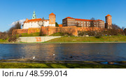 Wawel Castle Complex, Krakow, Poland. Стоковое фото, фотограф Яков Филимонов / Фотобанк Лори
