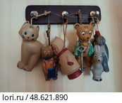 Дом-музей Михаила Пришвина в Дунино. Детские игрушки (2022 год). Редакционное фото, фотограф Илюхина Наталья / Фотобанк Лори