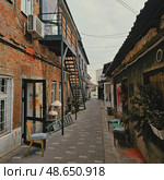Уютная улочка Самары. Редакционное фото, фотограф Виктория Аваряскина / Фотобанк Лори