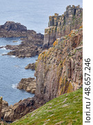 Dr Syntax's Head and Goose Slade Point, the most westerly point of mainland England. Cornwall. England. GB (2009 год). Стоковое фото, фотограф Сергей Пристяжнюк (Serg Zastavkin) / Фотобанк Лори