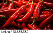 vibrant red chilis ai generated. Стоковое AI-изображение, AI-художник Vectorwin / Фотобанк Лори