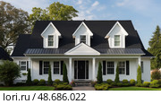 dormer exterior house roof ai generated. Стоковое AI-изображение, AI-художник Vectorwin / Фотобанк Лори
