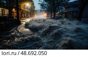 drainage water runoff ai generated. Стоковое AI-изображение, AI-художник Vectorwin / Фотобанк Лори