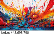 canvas chaos texture ai generated. Стоковое AI-изображение, AI-художник Vectorwin / Фотобанк Лори