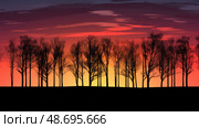 foreground silhouette trees ai generated. Стоковое AI-изображение, AI-художник Vectorwin / Фотобанк Лори