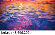 hues reflection in water ai generated. Стоковое AI-изображение, AI-художник Vectorwin / Фотобанк Лори
