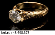 ring damaged gold ai generated. Стоковое AI-изображение, AI-художник Vectorwin / Фотобанк Лори