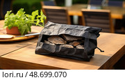 briquettes charcoal bag ai generated. Стоковое AI-изображение, AI-художник Vectorwin / Фотобанк Лори