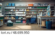 supplies janitorial office ai generated. Стоковое AI-изображение, AI-художник Vectorwin / Фотобанк Лори