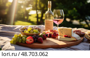 outdoor stemless wine glass ai generated. Стоковое AI-изображение, AI-художник Vectorwin / Фотобанк Лори