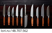 blade kitchen knife ai generated. Стоковое AI-изображение, AI-художник Vectorwin / Фотобанк Лори