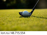 Playing Golf ball, course on a sunny day. Стоковое фото, фотограф Sebastian Duda / PantherMedia / Фотобанк Лори